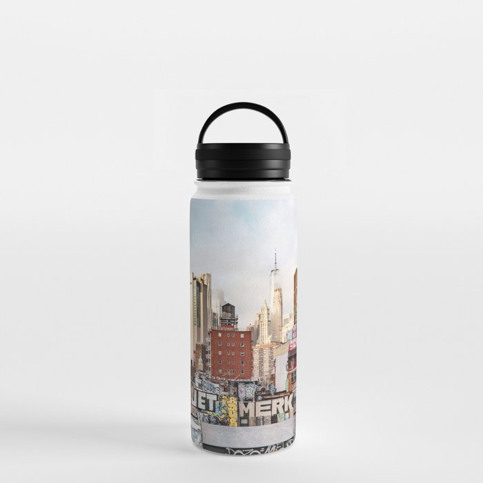 New York City Skyline Mornings | Travel Photography Water Bottle