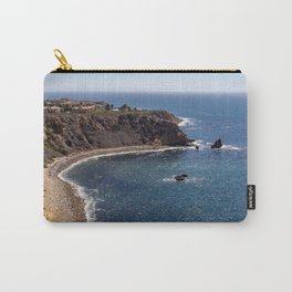 Pelican Cove Carry-All Pouch | Photo, Coastline, Rock, California, Beach, Coast, Shore, Beautiful, Blue, Sky 