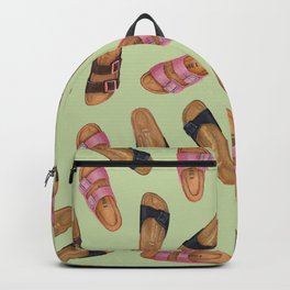 Birkenstock Pastel Green Pattern | Watercolor Pattern design | Shoes pattern | Shoes design Backpack