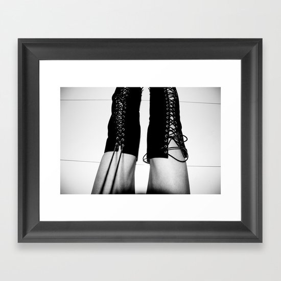 TIED UP Framed Art Print