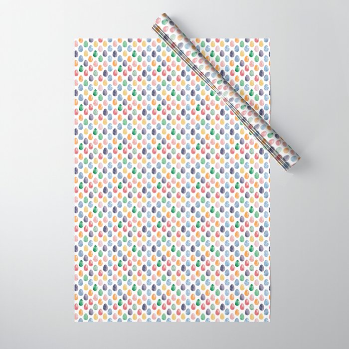 Watercolor Easter Eggs Wrapping Paper