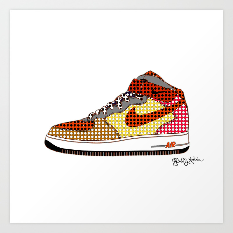 pop art sneakers