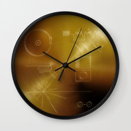 Voyager Golden Record Wall Clock