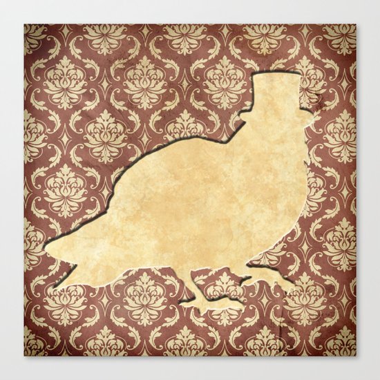 In which a pigeon is fancy Canvas Print