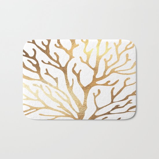 Gold Coral Bath Mat