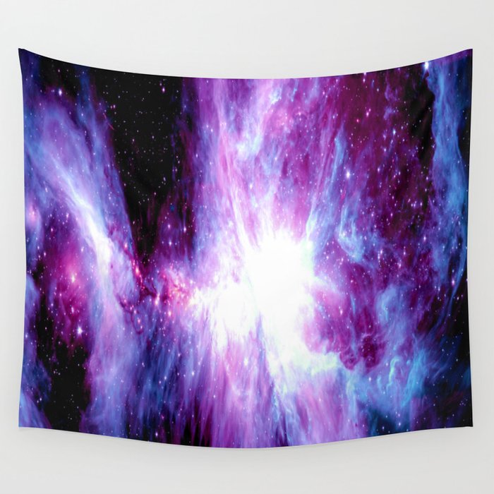 Orion Nebula Purple Periwinkle Blue Galaxy Wall Tapestry by Galaxy Dreams Designs  Society6