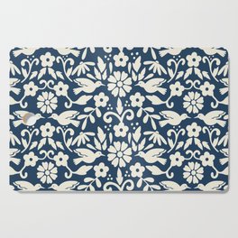 Otomi inspired floral pattern Cutting Board