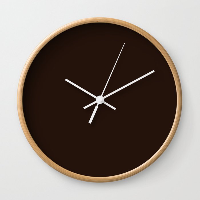 French Mole Brown Wall Clock