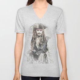 Cpt. Jack Sparrow 2 V Neck T Shirt