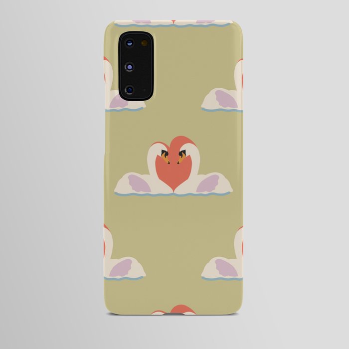 Swan love Android Case