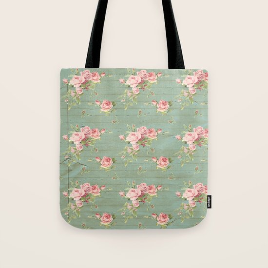 Vintage Roses Tote Bag