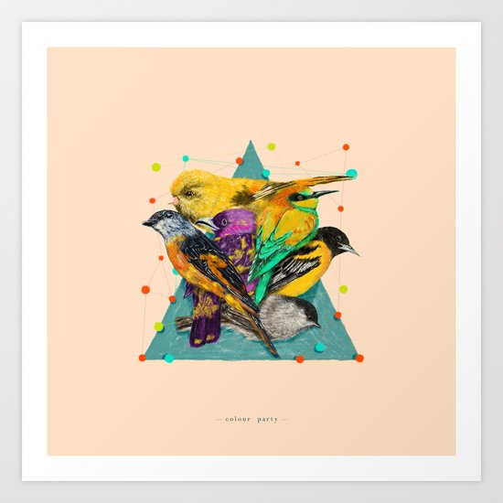 Colour Party Art Print