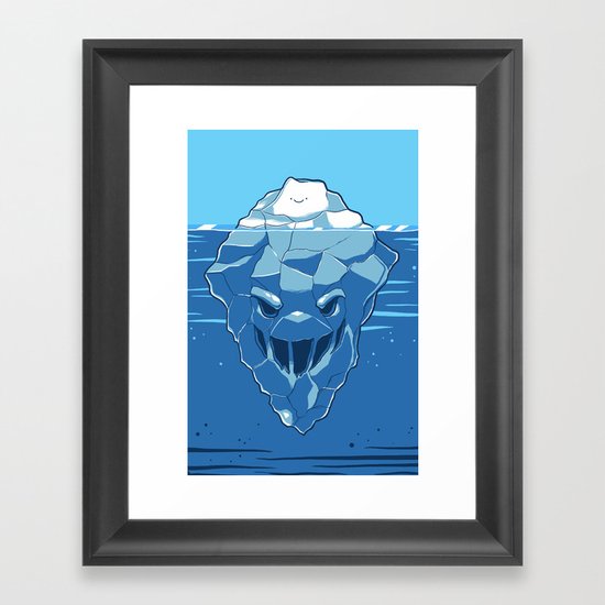 Below the Surface Framed Art Print