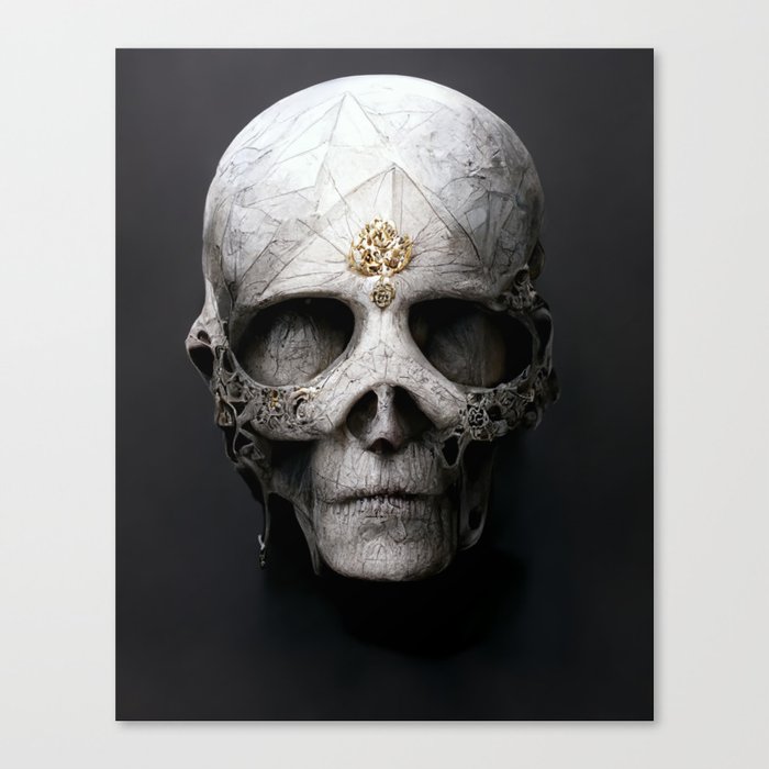 Superhero Skull Canvas Print