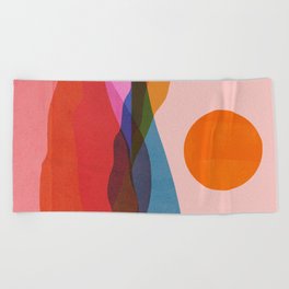Abstraction_OCEAN_Beach_Minimalism_001 Beach Towel