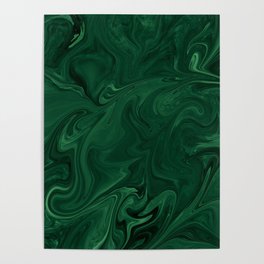 Modern Cotemporary Emerald Green Abstract Poster | Blankets, Rugs, Tapestry, Backpacks, Emeraldgreendecor, Floorpillows, Windowcurtains, Notebookscards, Laptopsleeves, Graphicdesign 