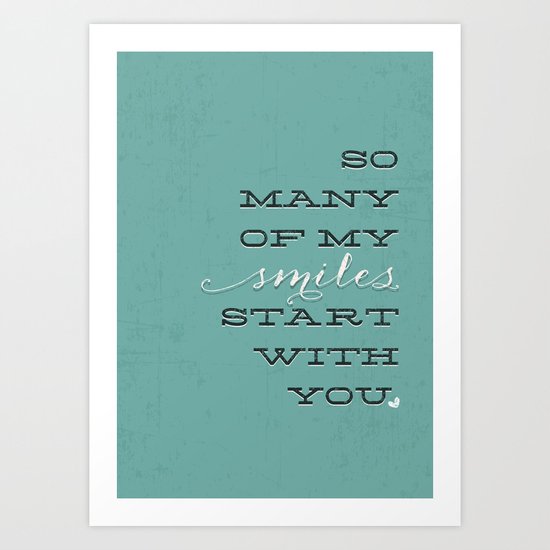 Smiles Art Print
