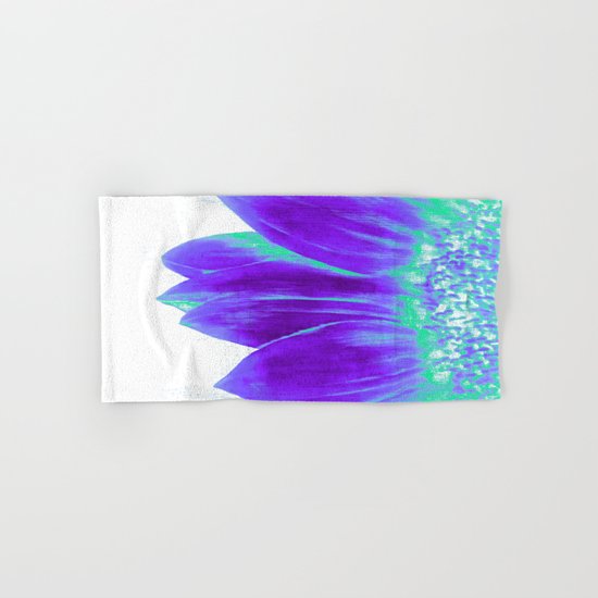 Sunflower Bright Violet & Mint Green Hand & Bath Towel