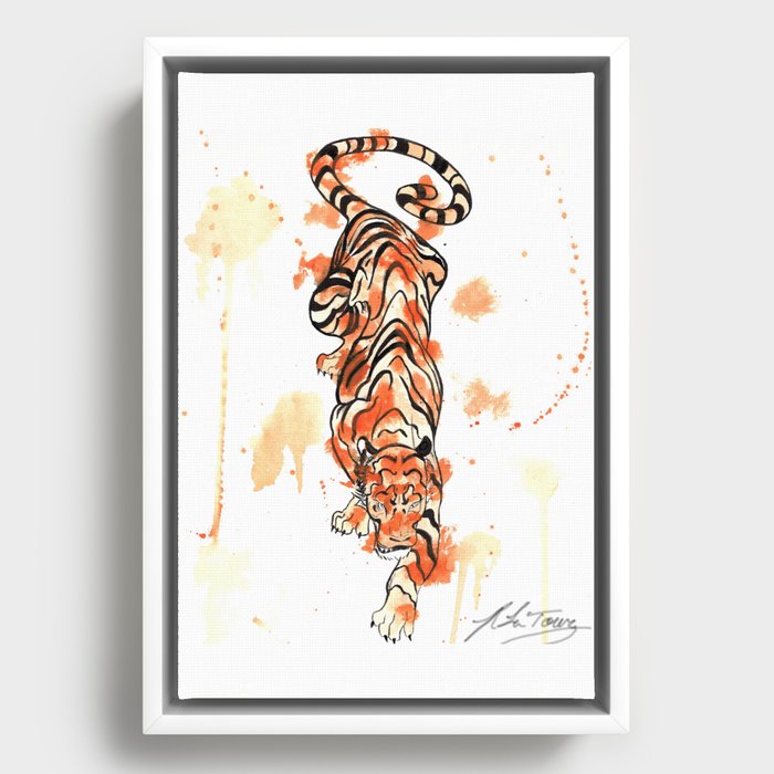 The Year of the Tiger Framed Canvas