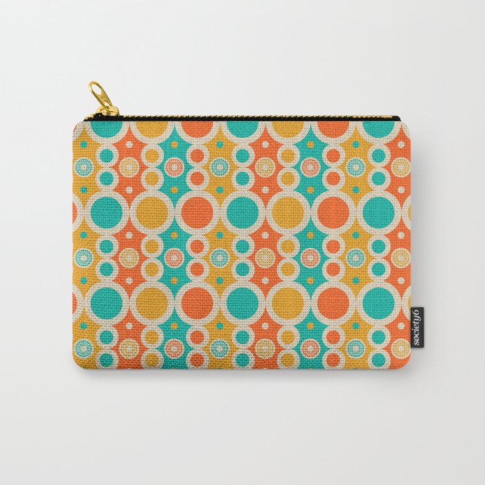 Mid-Century Spot / Retro Vintage 60s 70s Carry-All Pouch