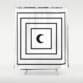 Small Moon Shower Curtain