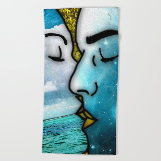 Lover's Kiss Beach Towel