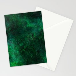 Abstract dark green Stationery Card