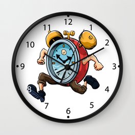 Clock Man Running Wall Clock
