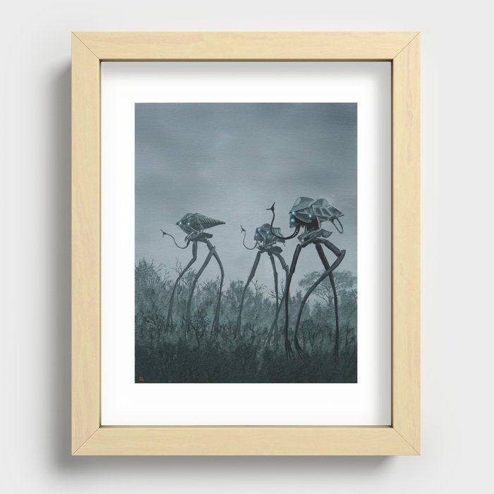 war of the worlds Recessed Framed Print