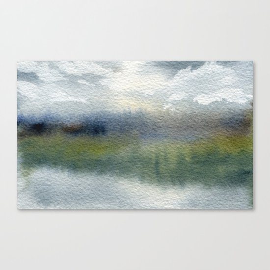 Watercolour Postcard Canvas Print