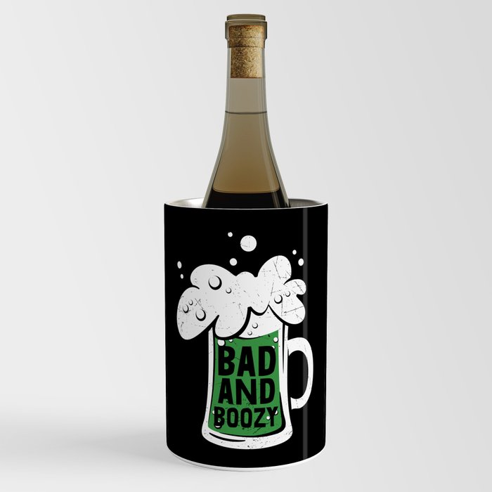 Bad And Boozy Green Beer Wine Chiller
