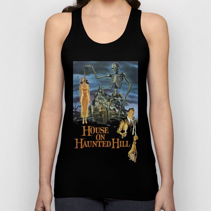 House On Haunted Hill, 1959 Campy Horror Movie Tank Top
