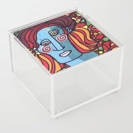 the blue woman Acrylic Box