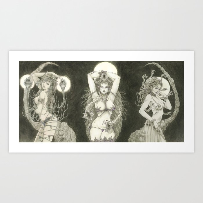 The Gorgon Sisters - Print