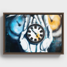 The Timekeeper's Chronicles Framed Canvas