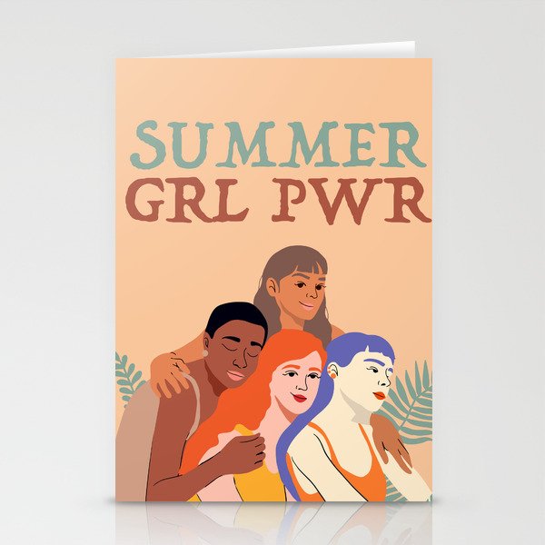 Summer Girl Power Stationery Cards