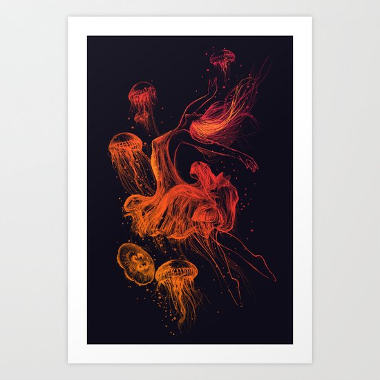 SILENTLY Art Print