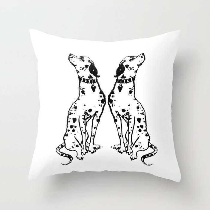 Heartspots | Dalmatian Dog Throw Pillow