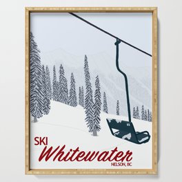 Ski Whitewater Nelson BC Serving Tray