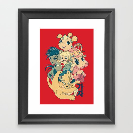 Adventure Time - Manga Take Framed Art Print