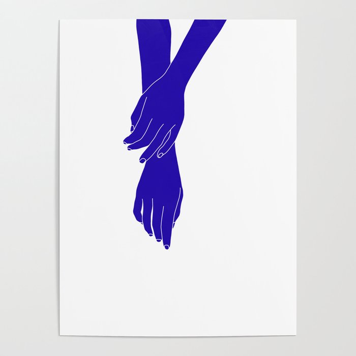 Colour block hands illustration - Effie Poster