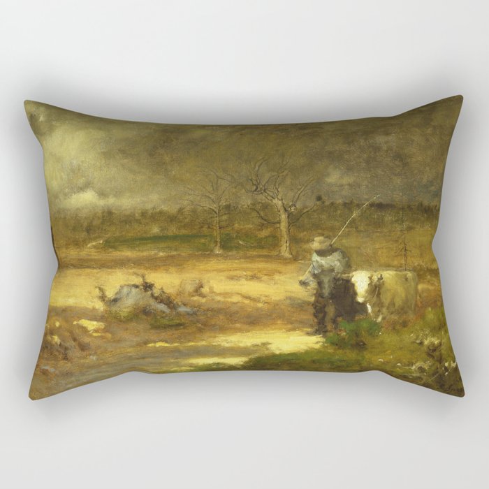 Homeward by George Inness (1881) Rectangular Pillow