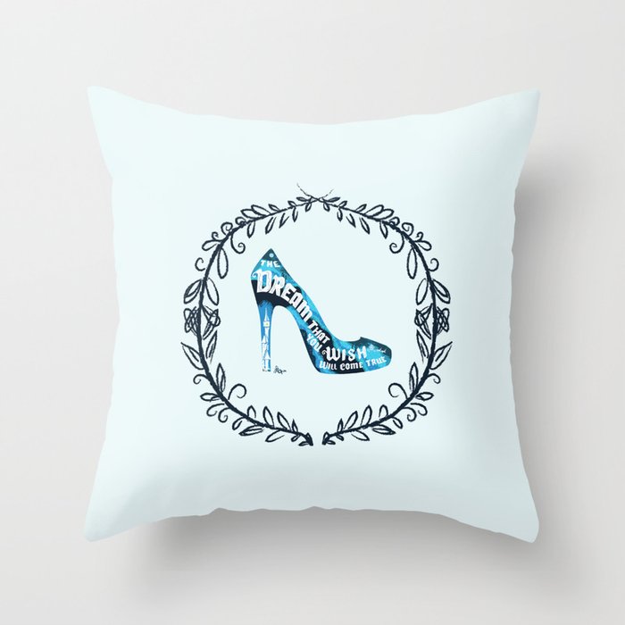 Cinderella' slipper Throw Pillow