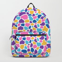 Colorful print with imitation giraffe skin Backpack