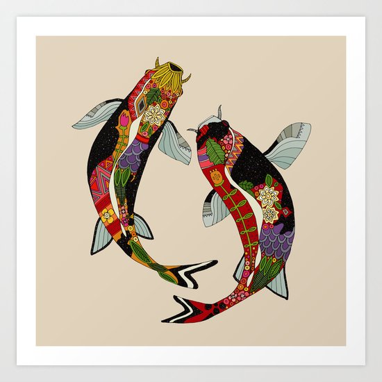 koi chamomile Art Print