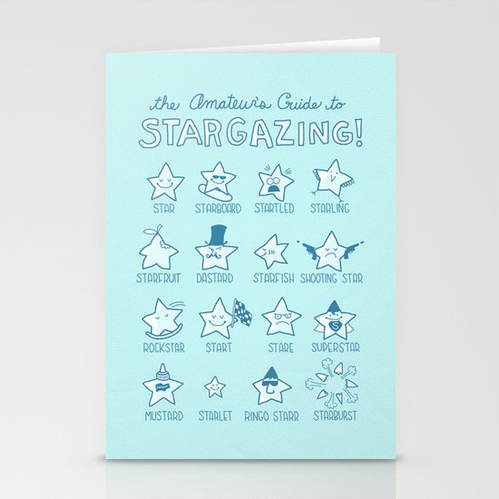 The Amateur's Guide to Stargazing Stationery Cards