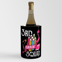 3rd Grade Squad Student Back To School Wine Chiller