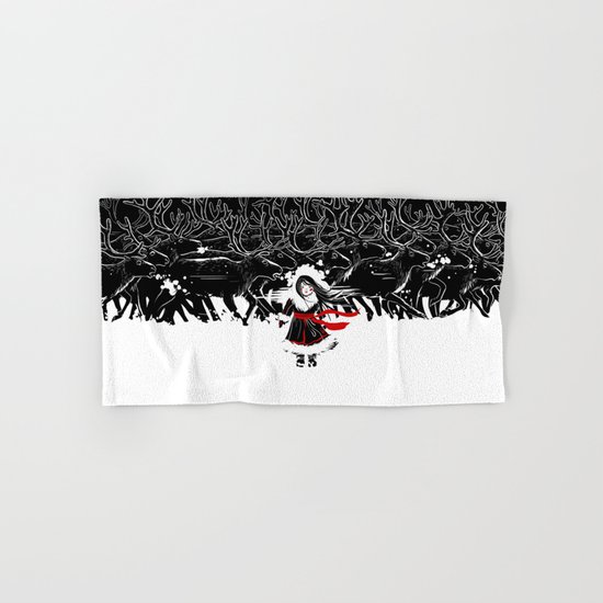 Night of Reindeer Hand & Bath Towel