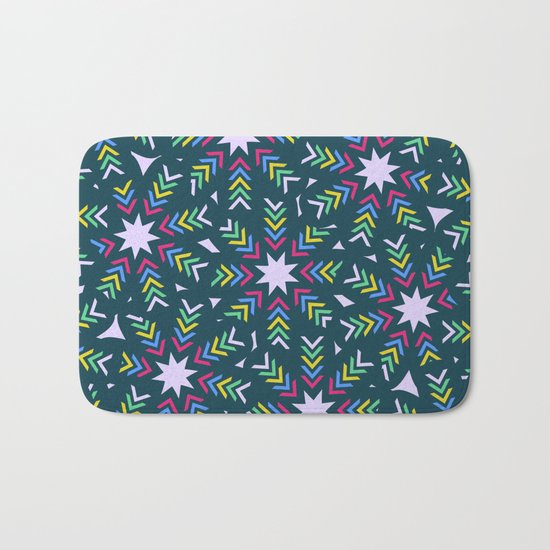 Christmas wreath-evergreen Bath Mat