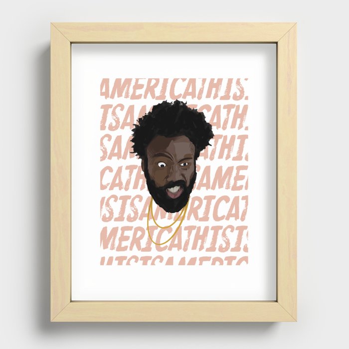This Is America Recessed Framed Print